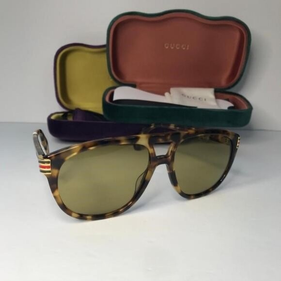New ORIGINAL GUCCI GG0525S 004 Aviator Tinted Sunglasses - Picture 5 of 12